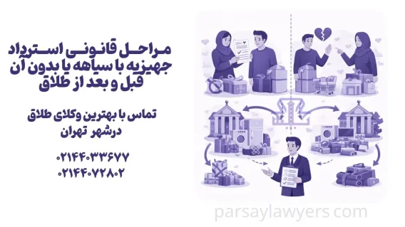 مراحل قانونی استرداد جهیزیه