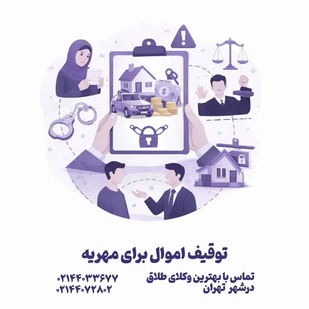توقیف اموال برای مهریه