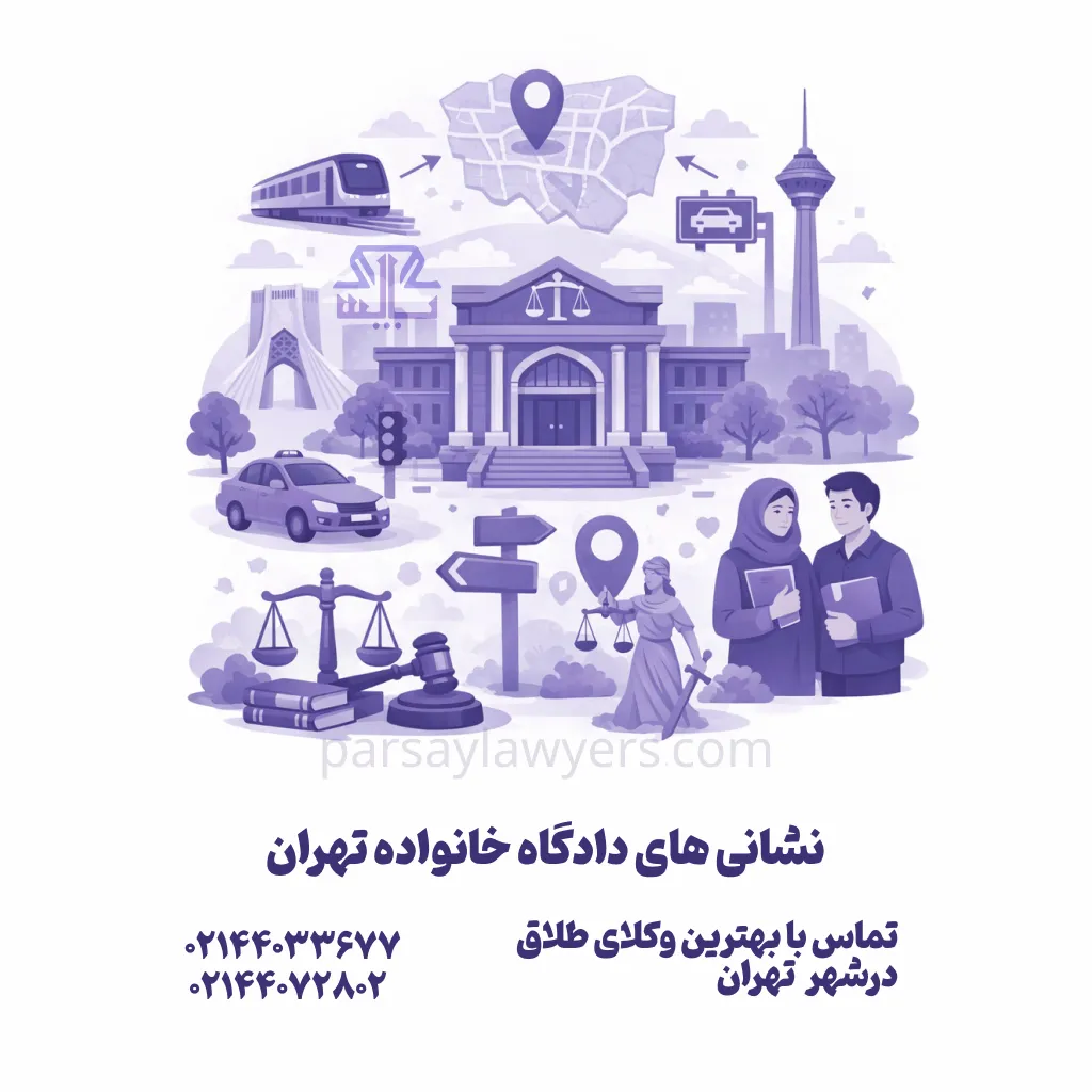 نشانی های دادگاه خانواده تهران