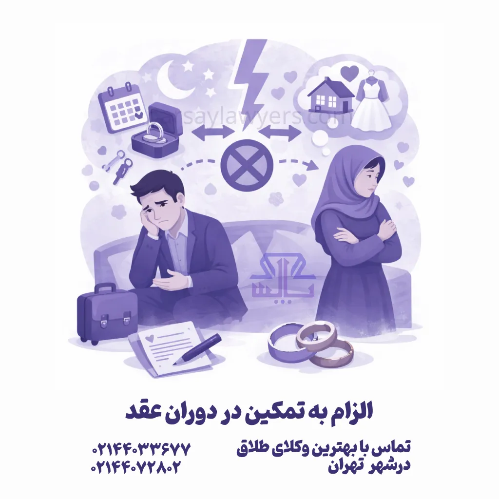 الزام به تمکین در دوران عقد